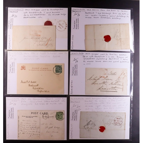 GB. COVERS & POSTAL HISTORY SCOTLAND Pre-stamp to KGV (1757 - 1933 ...