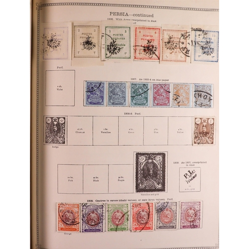 129 - WORLD COLLECTION 1850's-1930's mint & used stamps in two 1930 Ideal albums for the foreign countries... 