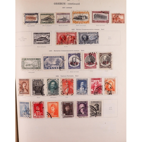 129 - WORLD COLLECTION 1850's-1930's mint & used stamps in two 1930 Ideal albums for the foreign countries... 