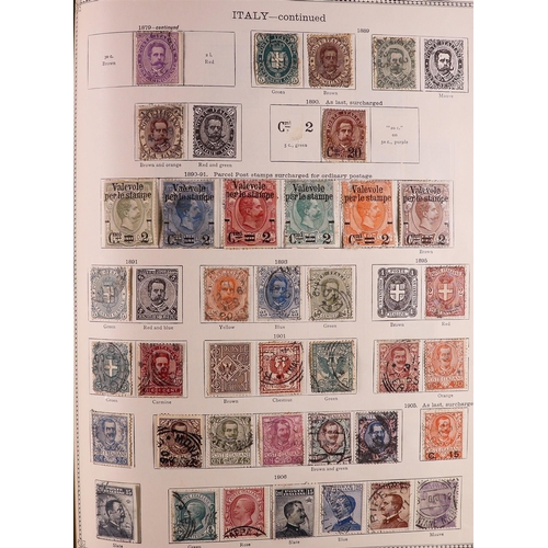 129 - WORLD COLLECTION 1850's-1930's mint & used stamps in two 1930 Ideal albums for the foreign countries... 