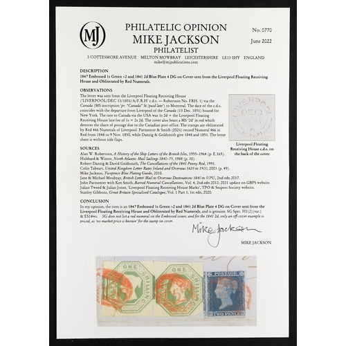 1318 - GB.QUEEN VICTORIA 1851 (13 Dec) letter sheet to Montreal endorsed 'pr. 