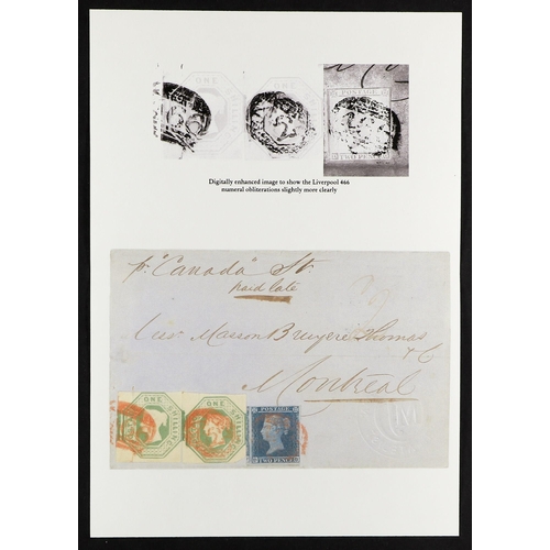 1318 - GB.QUEEN VICTORIA 1851 (13 Dec) letter sheet to Montreal endorsed 'pr. 