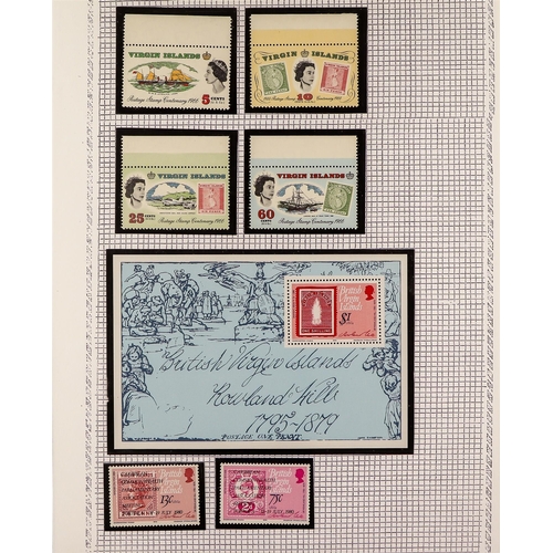 134 - 'STAMPS ON STAMPS' TOPICAL COLLECTION of 1400+ chiefly never hinged mint stamps & 200+ miniature she... 