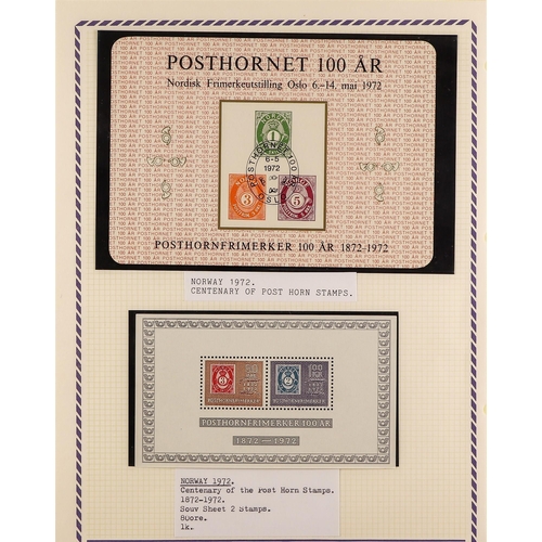 134 - 'STAMPS ON STAMPS' TOPICAL COLLECTION of 1400+ chiefly never hinged mint stamps & 200+ miniature she... 