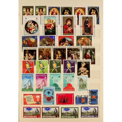 142 - COMMONWEALTH COLLECTION of never hinged mint 1953 - 1990 stamps in 4 stock books (approx 1,300 stamp... 