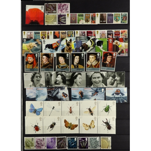 1505 - GB.ELIZABETH II 1971-2010 NEVER HINGED MINT COLLECTION of chiefly commemorative issues on stock page... 