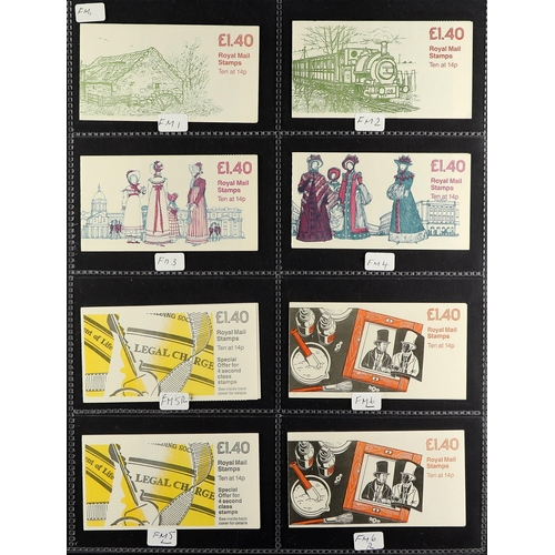 1567 - GB.ELIZABETH II BOOKLETS 1970's-2010's collection of barcode & folded booklets in five albums, face ... 