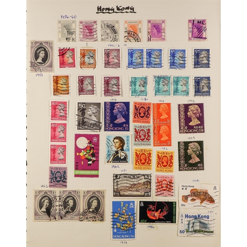 158 - COMMONWEALTH QEII COLLECTION with several 1000's of mint / much never hinged and used stamps in 3 al... 