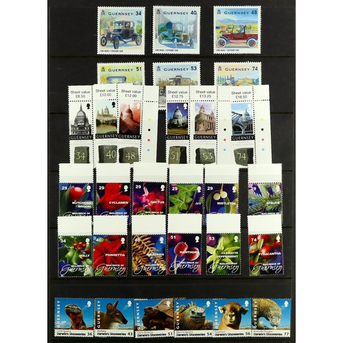 1582 - GB.ISLANDS GUERNSEY 1941-2015 NEVER HINGED MINT COLLECTION in two volumes, highly complete for the p... 