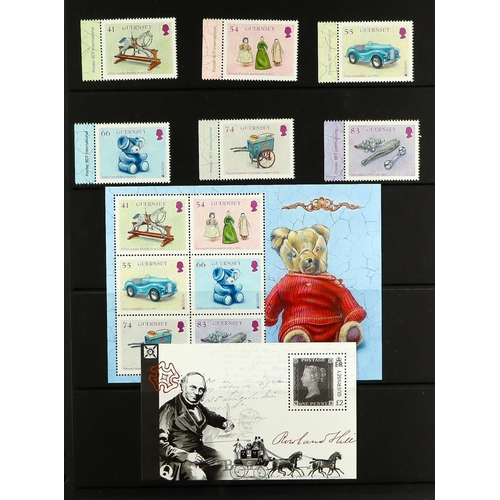 1582 - GB.ISLANDS GUERNSEY 1941-2015 NEVER HINGED MINT COLLECTION in two volumes, highly complete for the p... 