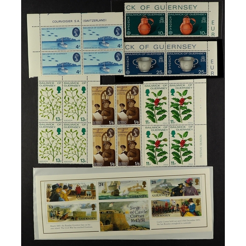 1584 - GB.ISLANDS GUERNSEY COLLECTOR'S BOX of presentation packs, FDC, booklets, sheets and stamps. Approx ... 