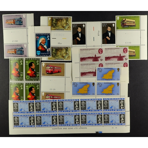 1584 - GB.ISLANDS GUERNSEY COLLECTOR'S BOX of presentation packs, FDC, booklets, sheets and stamps. Approx ... 