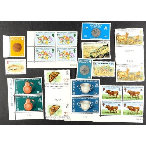 1584 - GB.ISLANDS GUERNSEY COLLECTOR'S BOX of presentation packs, FDC, booklets, sheets and stamps. Approx ... 