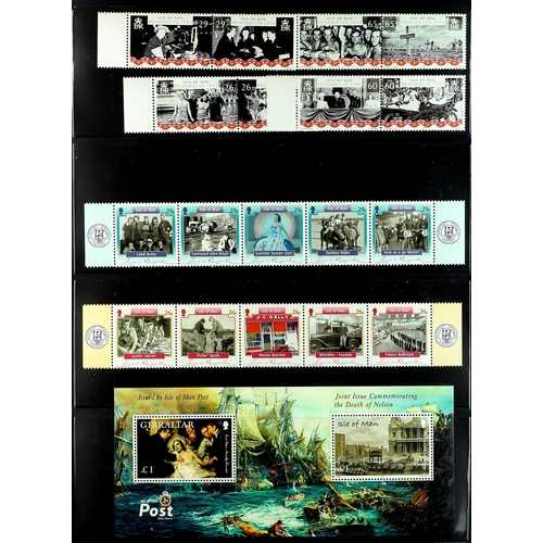 1588 - GB.ISLANDS ISLE OF MAN 1990 - 2008 NEVER HINGED MINT collection with light duplication on protective... 