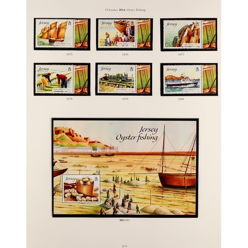 1596 - GB.ISLANDS JERSEY 1941 - 2018 COLLECTION. Wonderful and near complete in four binders. Includes stam... 