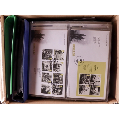 1604 - GB.FIRST DAY COVERS 1948-2010's COLLECTION in albums, on pages & loose, includes better cancels such... 