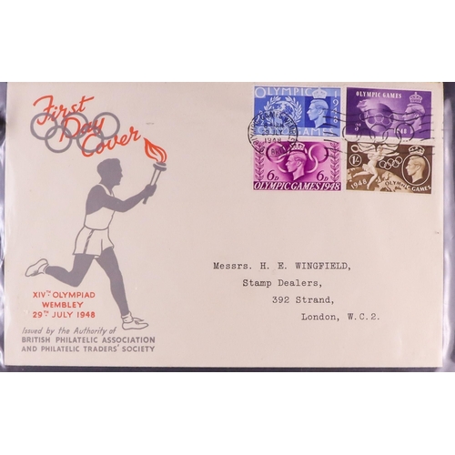 1604 - GB.FIRST DAY COVERS 1948-2010's COLLECTION in albums, on pages & loose, includes better cancels such... 