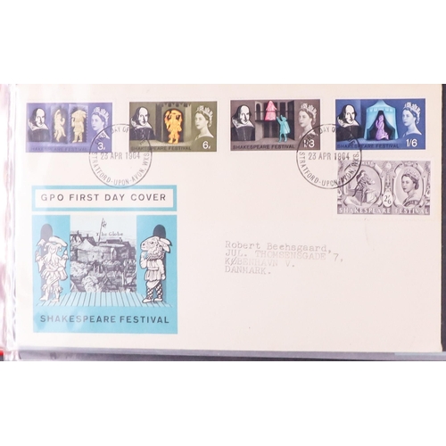 1604 - GB.FIRST DAY COVERS 1948-2010's COLLECTION in albums, on pages & loose, includes better cancels such... 