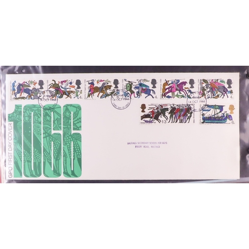 1604 - GB.FIRST DAY COVERS 1948-2010's COLLECTION in albums, on pages & loose, includes better cancels such... 