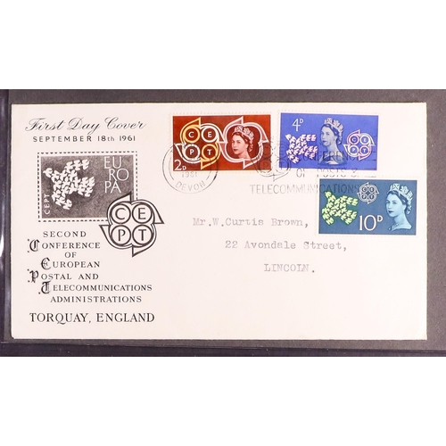 1609 - GB.FIRST DAY COVERS 1960 - 1965 small collection of 18 illustrated, chiefly typed or printed address... 