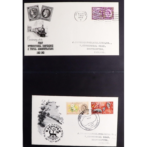 1609 - GB.FIRST DAY COVERS 1960 - 1965 small collection of 18 illustrated, chiefly typed or printed address... 