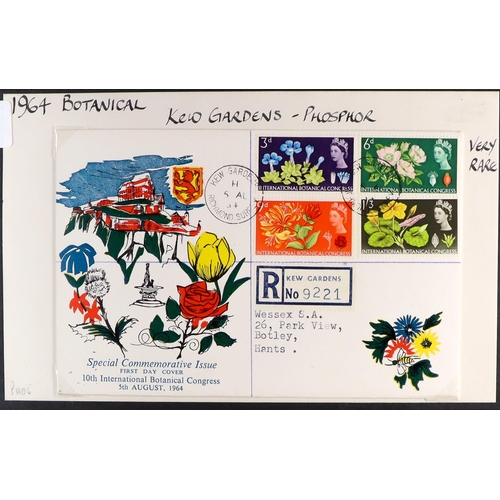 1609 - GB.FIRST DAY COVERS 1960 - 1965 small collection of 18 illustrated, chiefly typed or printed address... 