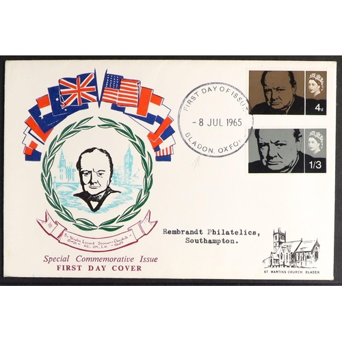 1609 - GB.FIRST DAY COVERS 1960 - 1965 small collection of 18 illustrated, chiefly typed or printed address... 