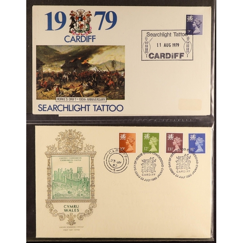 1611 - GB.FIRST DAY COVERS 1962 - 1990 COLLECTION of 'Regional' covers in 3 albums. Also includes loose cov... 