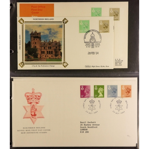 1611 - GB.FIRST DAY COVERS 1962 - 1990 COLLECTION of 'Regional' covers in 3 albums. Also includes loose cov... 