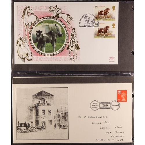 1611 - GB.FIRST DAY COVERS 1962 - 1990 COLLECTION of 'Regional' covers in 3 albums. Also includes loose cov... 