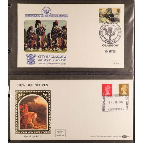 1611 - GB.FIRST DAY COVERS 1962 - 1990 COLLECTION of 'Regional' covers in 3 albums. Also includes loose cov... 