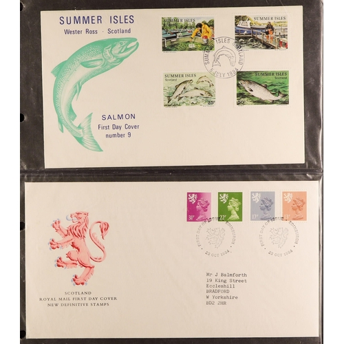 1611 - GB.FIRST DAY COVERS 1962 - 1990 COLLECTION of 'Regional' covers in 3 albums. Also includes loose cov... 