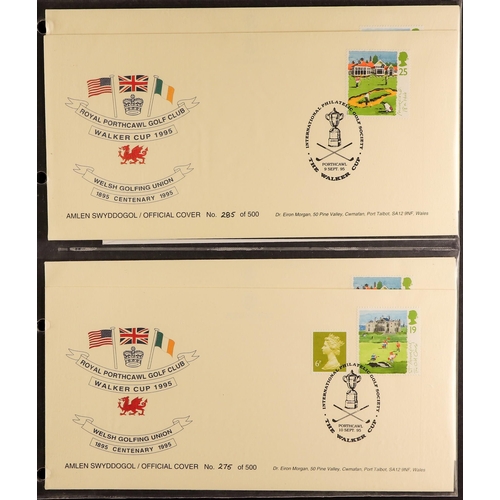 1611 - GB.FIRST DAY COVERS 1962 - 1990 COLLECTION of 'Regional' covers in 3 albums. Also includes loose cov... 