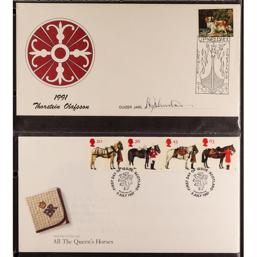 1611 - GB.FIRST DAY COVERS 1962 - 1990 COLLECTION of 'Regional' covers in 3 albums. Also includes loose cov... 