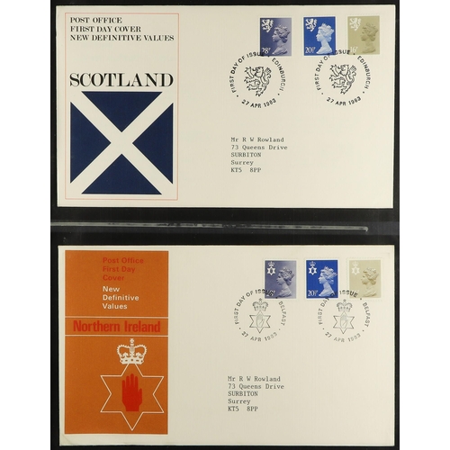 1617 - GB.FIRST DAY COVERS 1966-2016 COLLECTION in nine albums and loose in two small boxes. Very fine. (ap... 