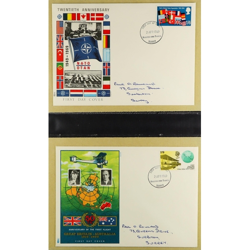 1617 - GB.FIRST DAY COVERS 1966-2016 COLLECTION in nine albums and loose in two small boxes. Very fine. (ap... 