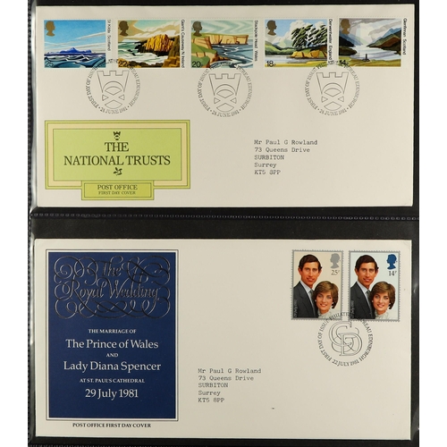 1617 - GB.FIRST DAY COVERS 1966-2016 COLLECTION in nine albums and loose in two small boxes. Very fine. (ap... 