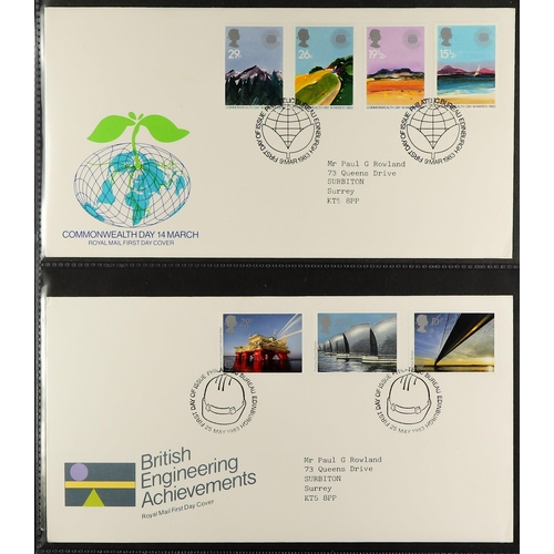 1617 - GB.FIRST DAY COVERS 1966-2016 COLLECTION in nine albums and loose in two small boxes. Very fine. (ap... 