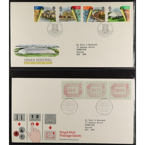 1617 - GB.FIRST DAY COVERS 1966-2016 COLLECTION in nine albums and loose in two small boxes. Very fine. (ap... 