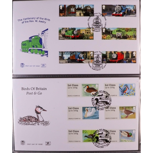 1619 - GB.FIRST DAY COVERS 1970 - 2015 COLLECTION which includes Post & Go, Military related and trains. Ma... 