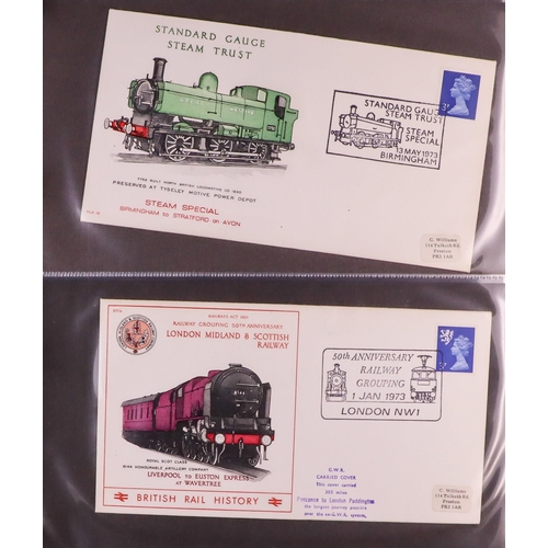 1619 - GB.FIRST DAY COVERS 1970 - 2015 COLLECTION which includes Post & Go, Military related and trains. Ma... 