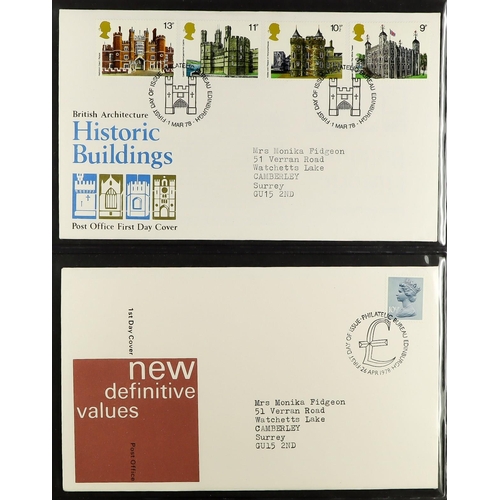 1620 - GB.FIRST DAY COVERS 1970's-2000's COLLECTION of illustrated first day covers and used PHQ cards canc... 