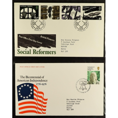 1620 - GB.FIRST DAY COVERS 1970's-2000's COLLECTION of illustrated first day covers and used PHQ cards canc... 