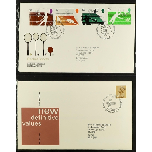 1620 - GB.FIRST DAY COVERS 1970's-2000's COLLECTION of illustrated first day covers and used PHQ cards canc... 