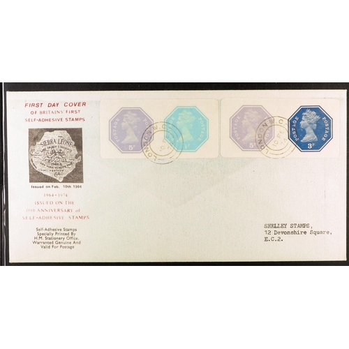 1624 - GB.FIRST DAY COVERS 1974 (10 Feb) self-adhesive labels both illustrated fdc's. (2) Lot 1624 [a]