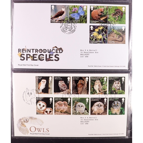 1626 - GB.FIRST DAY COVERS 1992-2018 COMPREHENSIVE COLLECTION in nine albums, includes 2012 Olympic & Paral... 