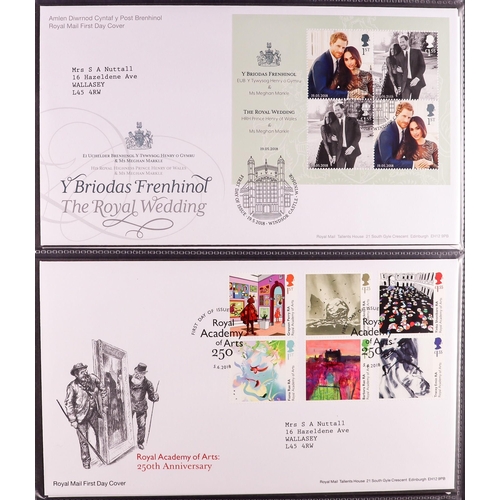 1626 - GB.FIRST DAY COVERS 1992-2018 COMPREHENSIVE COLLECTION in nine albums, includes 2012 Olympic & Paral... 