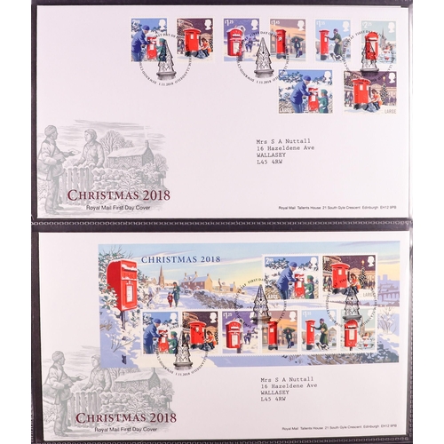 1626 - GB.FIRST DAY COVERS 1992-2018 COMPREHENSIVE COLLECTION in nine albums, includes 2012 Olympic & Paral... 