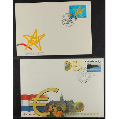 169 - EUROPA & EUROPEAN THEMES FIRST DAY COVERS 1960's-2000's collection in seven albums. Stc about £3,000... 