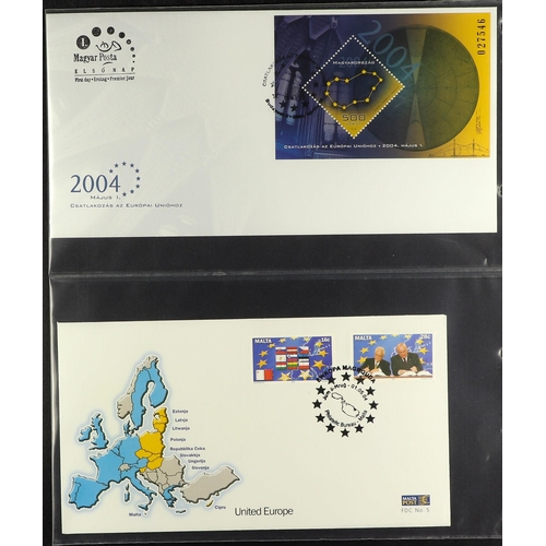 169 - EUROPA & EUROPEAN THEMES FIRST DAY COVERS 1960's-2000's collection in seven albums. Stc about £3,000... 